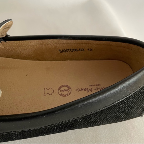 BRUNO MARC New York Penny Loafers Driving Shoes Santoni-03 Black Size 10
